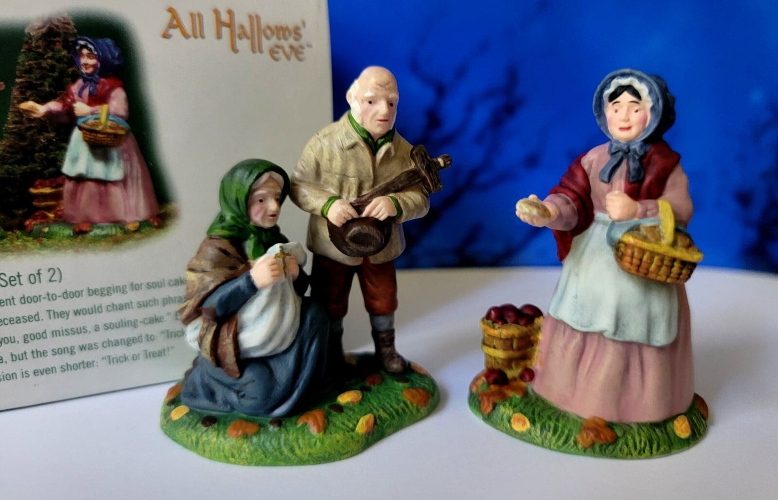 DEPT 56 Halloween BEGGING FOR SOUL CAKES! All Hallows Eve, Mordecai, Barleycorn