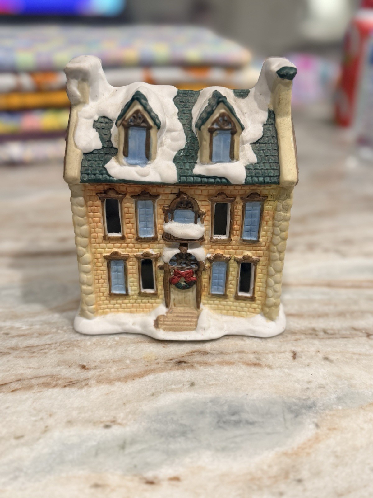 Ceramic Christmas Village House