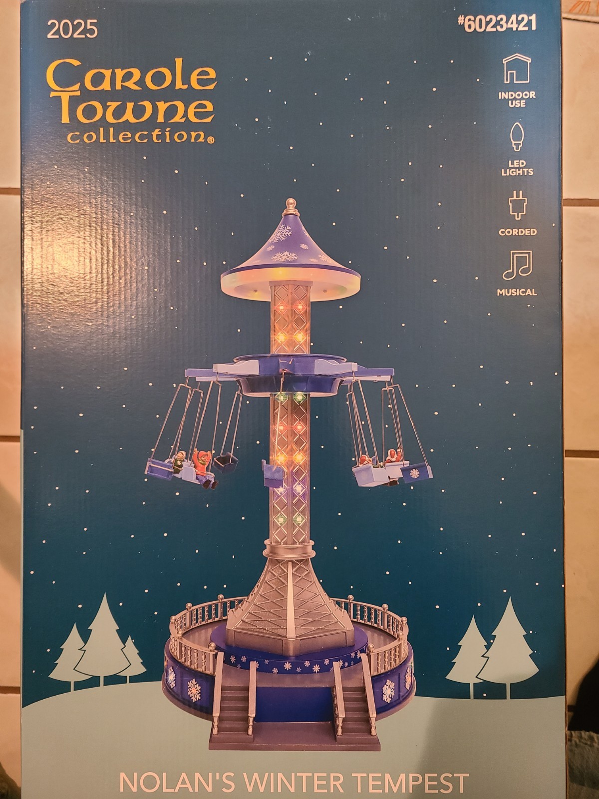 Carole Towne 2025 NOLAN’S WINTER TEMPEST Carnival Ride Motion Music #6023421 NEW