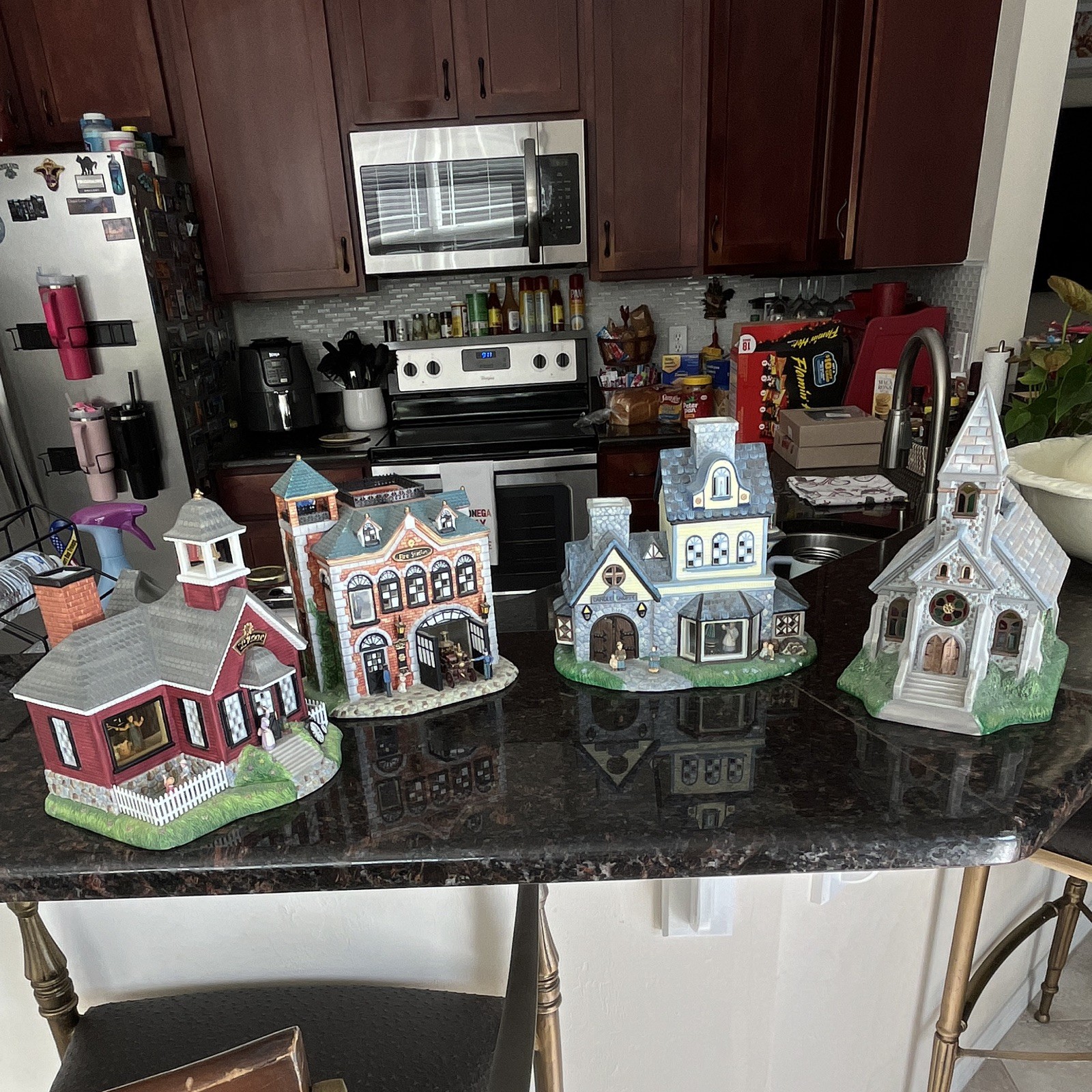 Partylite Old World Village candleholders
