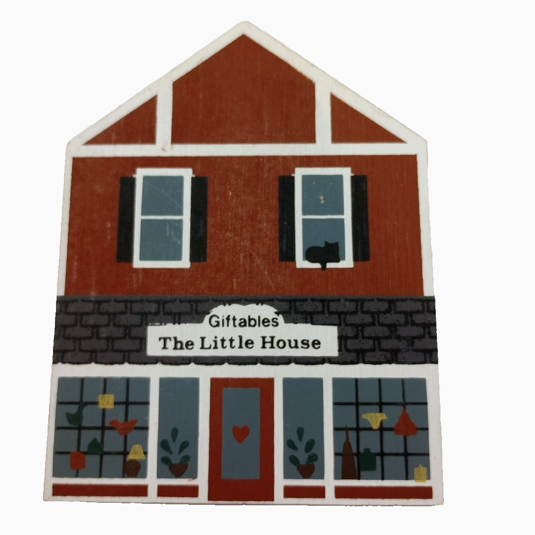 1986 The Cat’s Meow Village GIFTABLES THE LITTLE HOUSE Floral Shop Knick Knacks