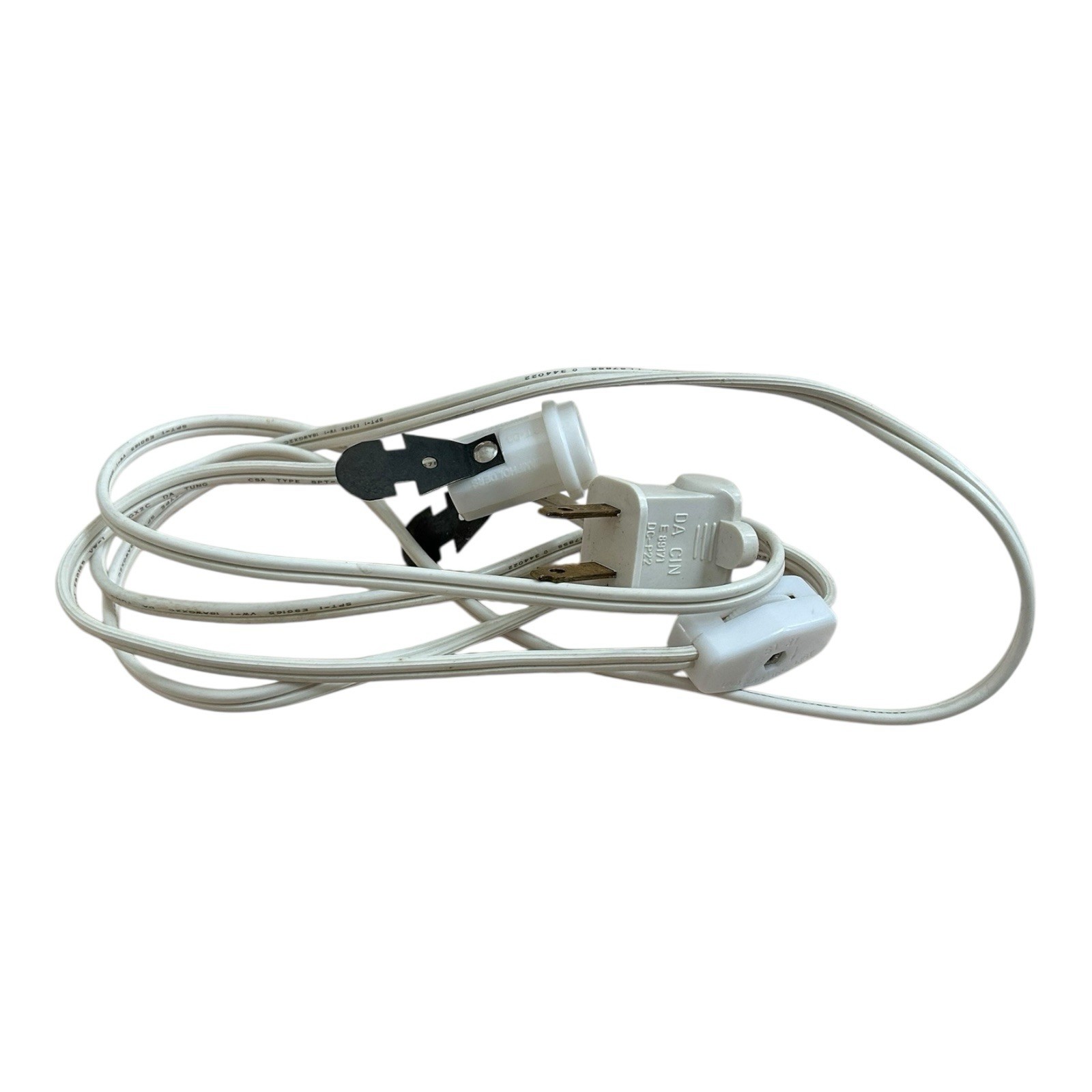 Dept 56 Village Single Cord No Light Bulb 5’ On Off Switch EUC Lights Accessory