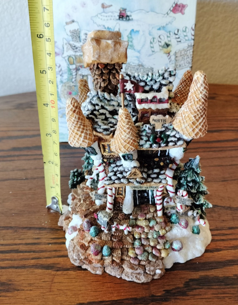 Vtg Boyds Bearly Built Villages Kringle’s Retreat Exclusive Edition With Figures
