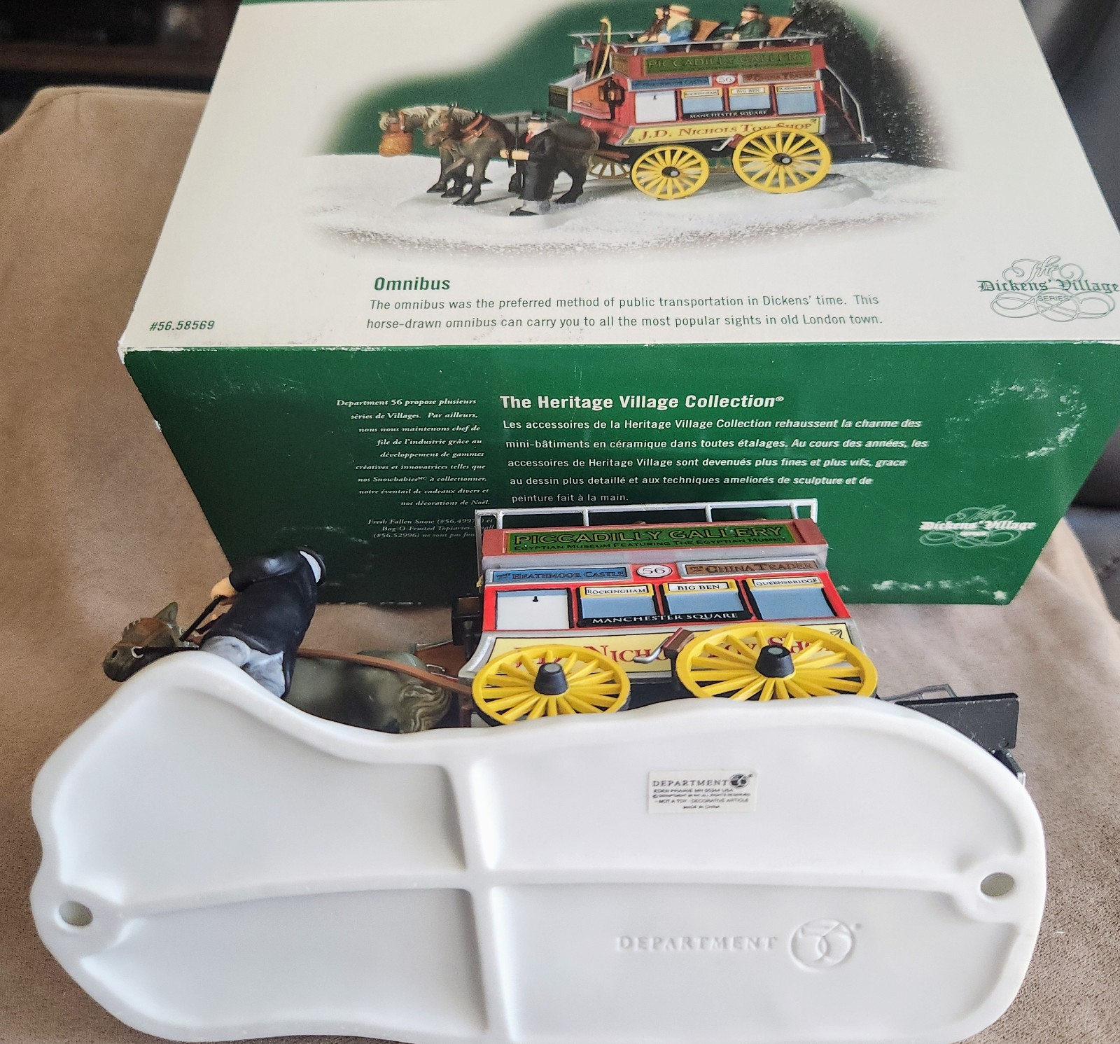 Omnibus #58569 Department 56 Dickens Village -BUYER GUARANTEE