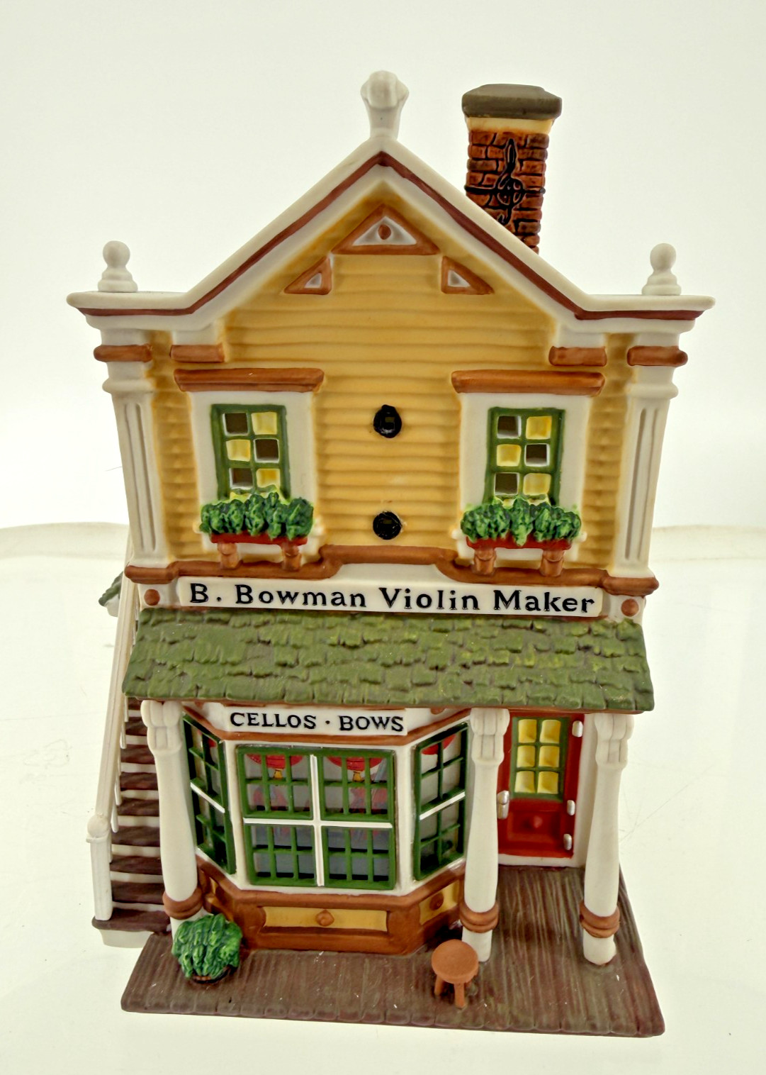 Department 56 Dickens Village B. Bowman Violin Maker with Accessories Box