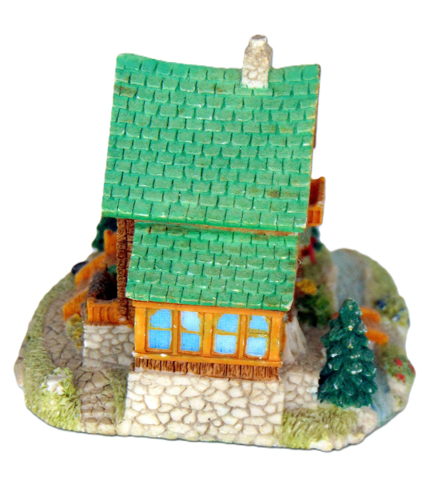 AMERICANA COLLECTION TRAPPER “BIG MIKE’S” CABIN OF LIBERTY FALLS CERAMIC HOUSE