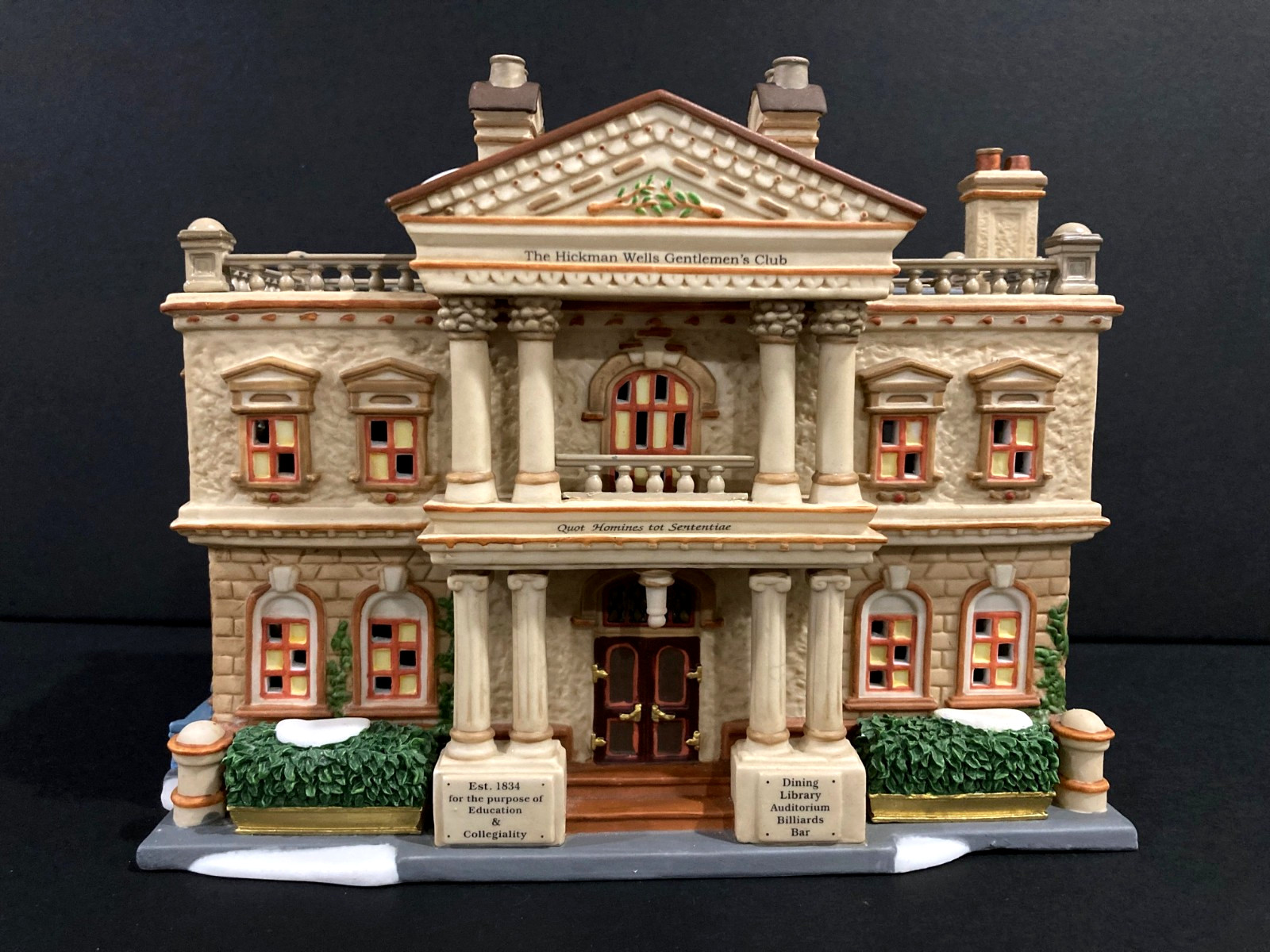 2005 Dept 56 Dickens Village Hickman Wells Gentlemen’s Club 56.58743 Retired!