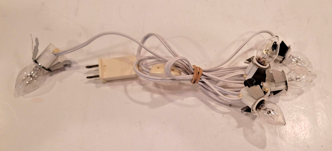 DEPT 56 Style 5-Light Light Cord W/Bulbs and On/off Switch