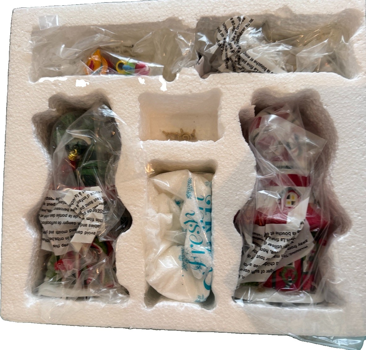 Department 56 North Pole Village Merry Lane Cottages #5 &6 Box Set of 5 NEW RARE