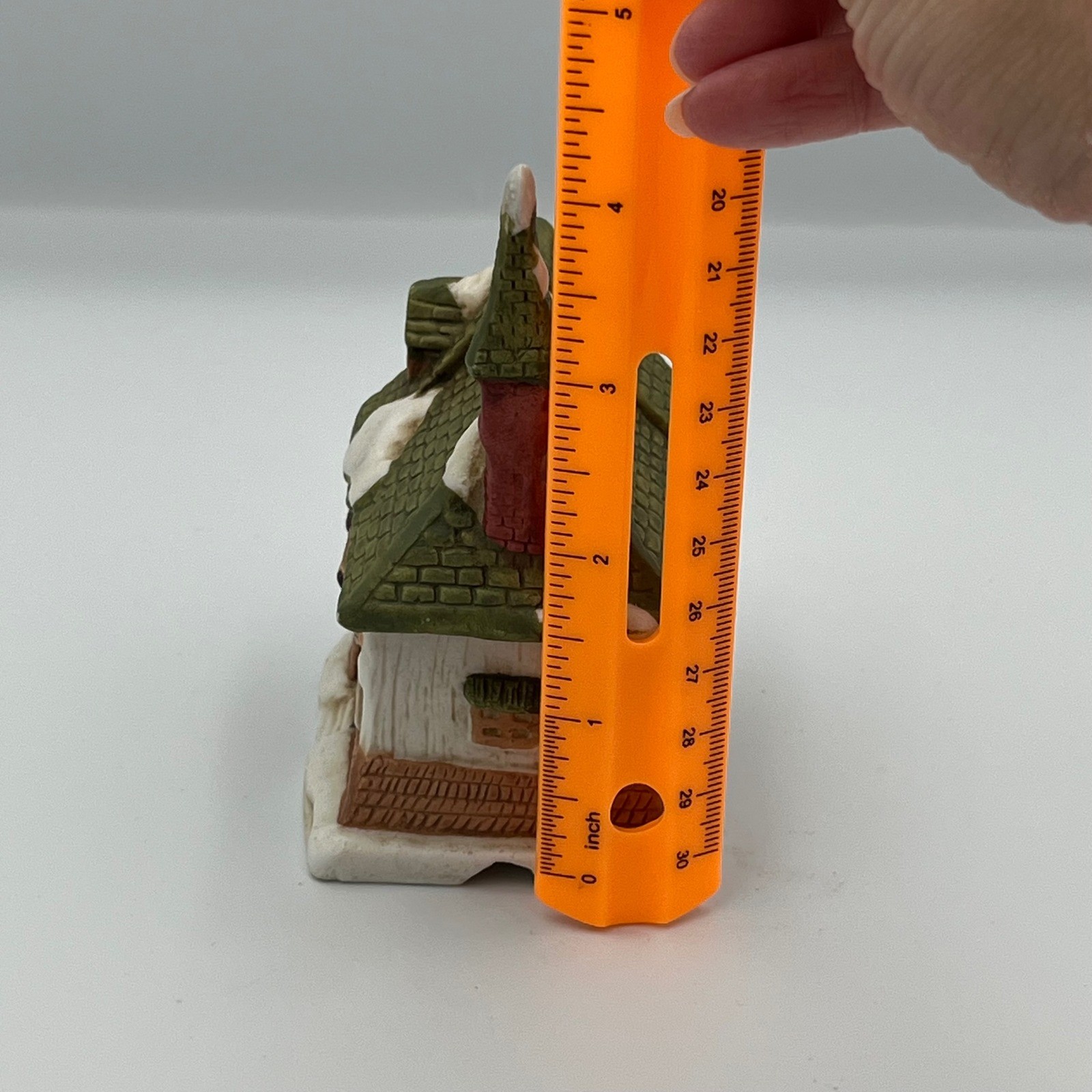 Vintage Christmas Village Building Public House Ceramic Snow Covered