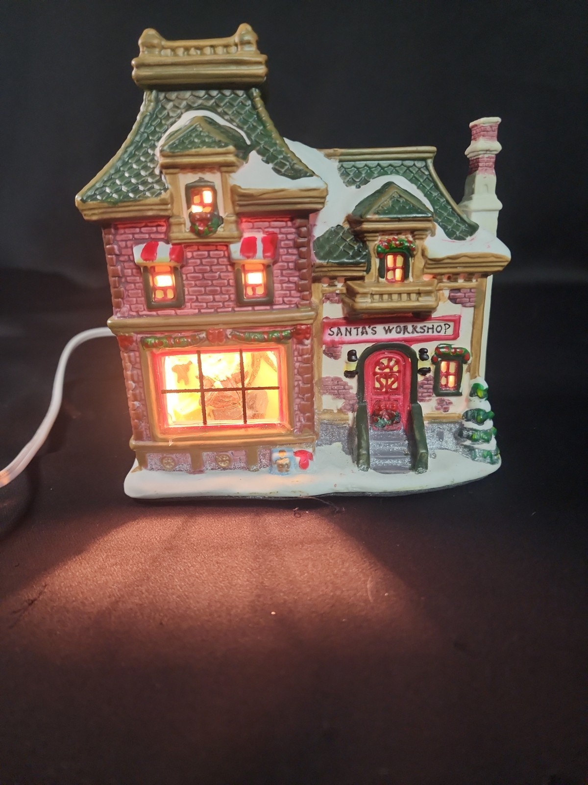 Rite Aid Santa’s Workshop Lighted Illuminated Christmas Village