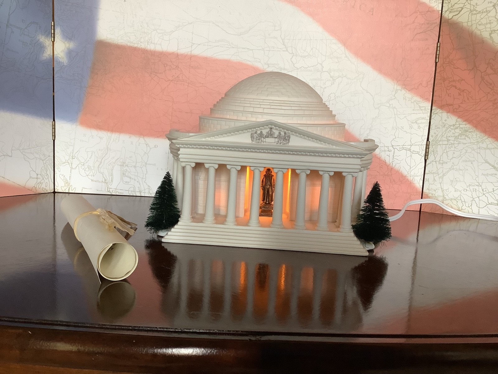 Dept 56, American Pride, White House, Lincoln and Jefferson Memorial, Background
