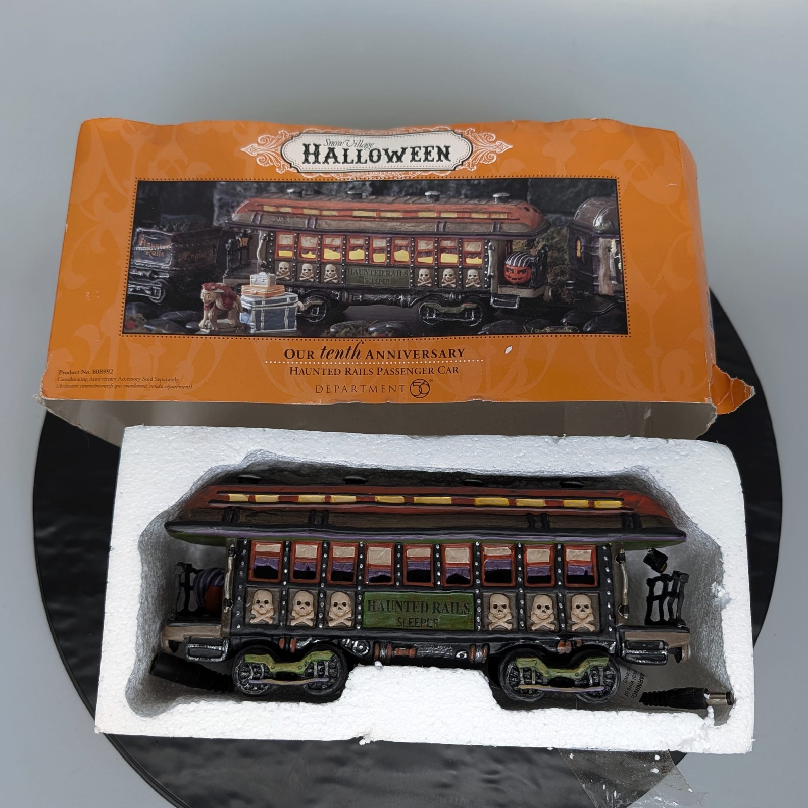 Dept 56 Snow Village Halloween Haunted Rails Passenger Train Car 808992 ð