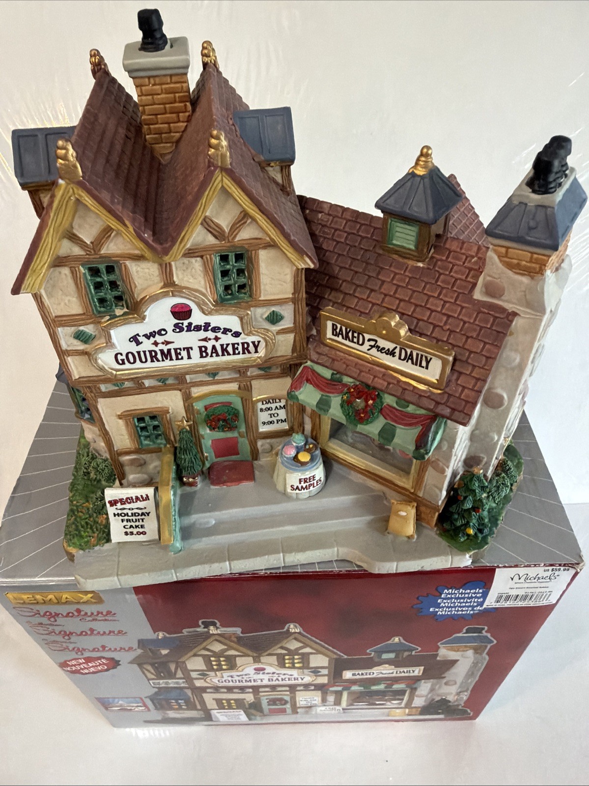 Lemax Signature Collection Two Sisters Gourmet Bakery 2012 Christmas Village