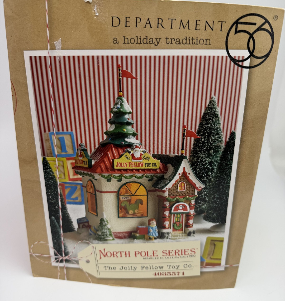 Department 56 North Pole Series The Jolly Fellow Toy Co. Christmas Animated