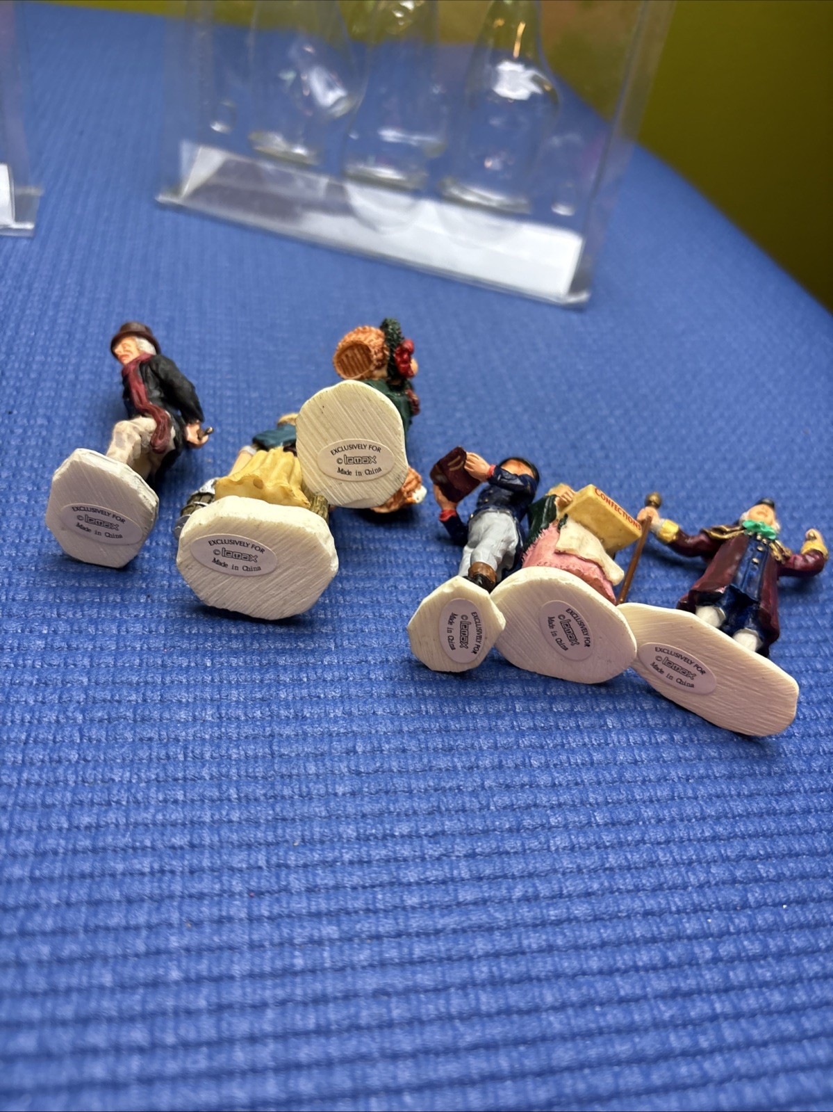 10 Vintage Lemax Village People Jamboree Tiny Tim 2000 Poly-Resin