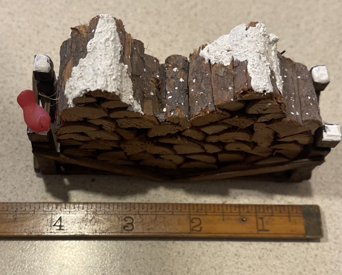 Department 56 Village Accessory Woodpile Firewood Logs Rack Of Wood