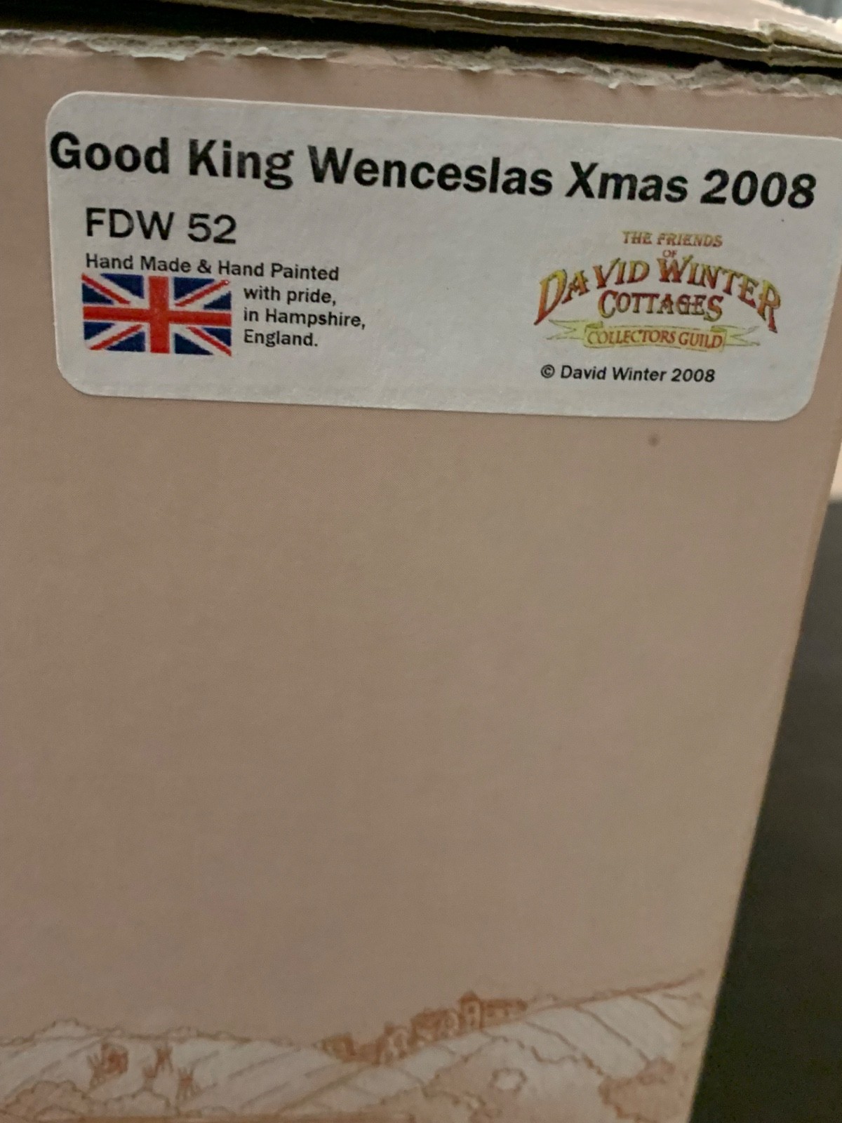 David Winter Good King Wenceslas Christmas British Hand made & Painted FDW 52