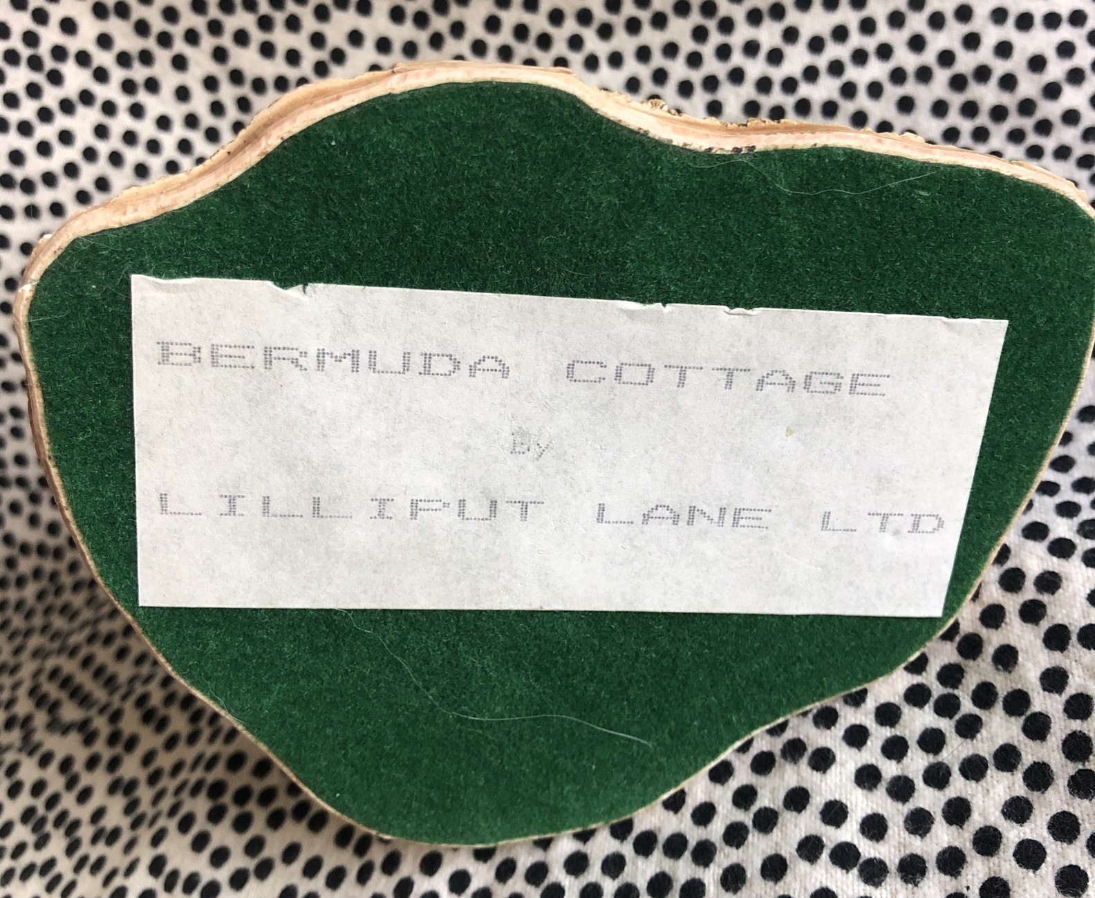 Lilliput Lane Bermuda Cottage 1985 Diorama Miniature Signed Handmade Cumbria