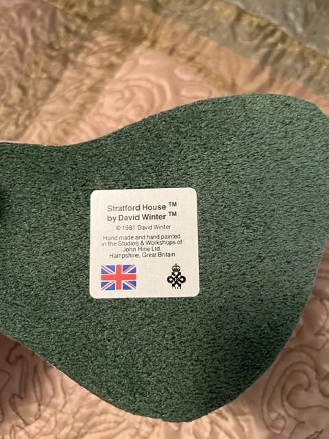 DAVID WINTER Cottages STRATFORD HOUSE NO BOX OR COA 1981 Vtg Great Britain Made