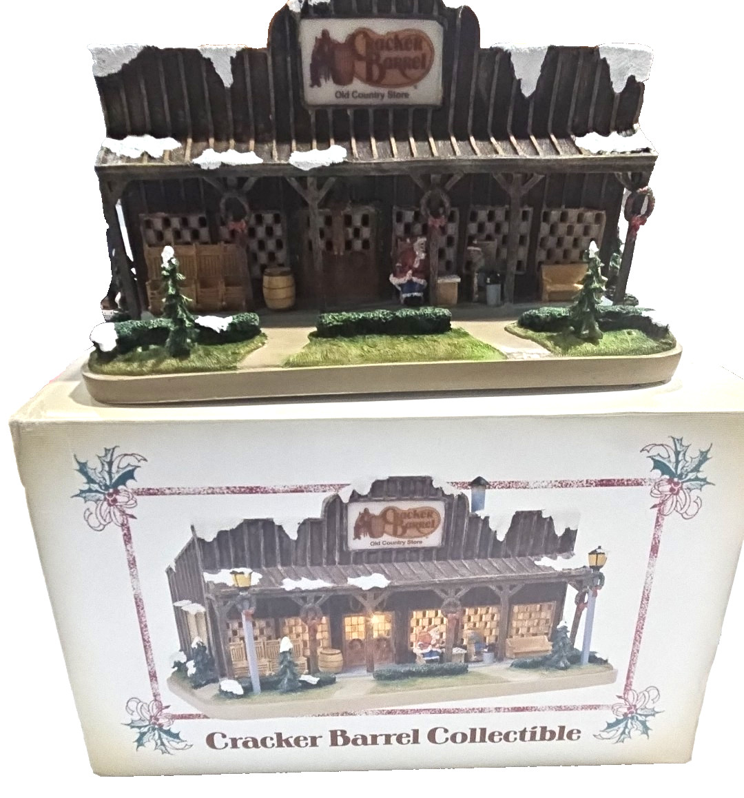 Vintage 2005 Cracker Barrel Old Country Store Christmas Village Replica with Box