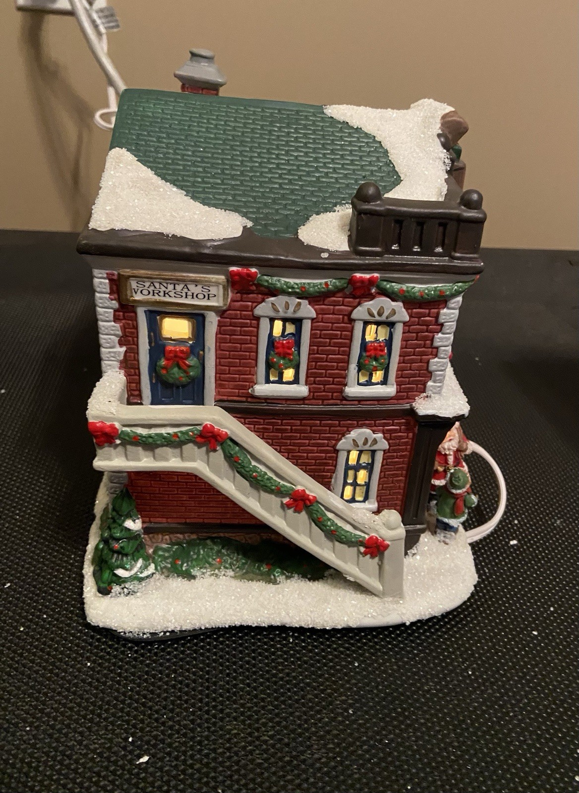 St. Nicholas Square Christmas Village 2010 Santa’s Toy Chest Illuminated W/Box