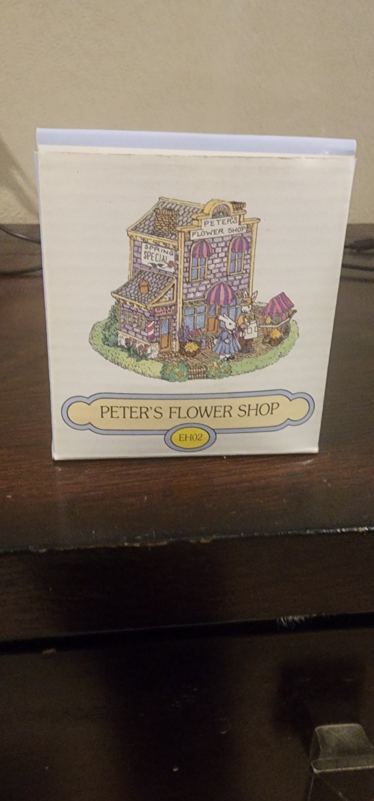 Bunny Family Village- Peter’s Flower Shop, Dillard Retired + 5 easter figurines