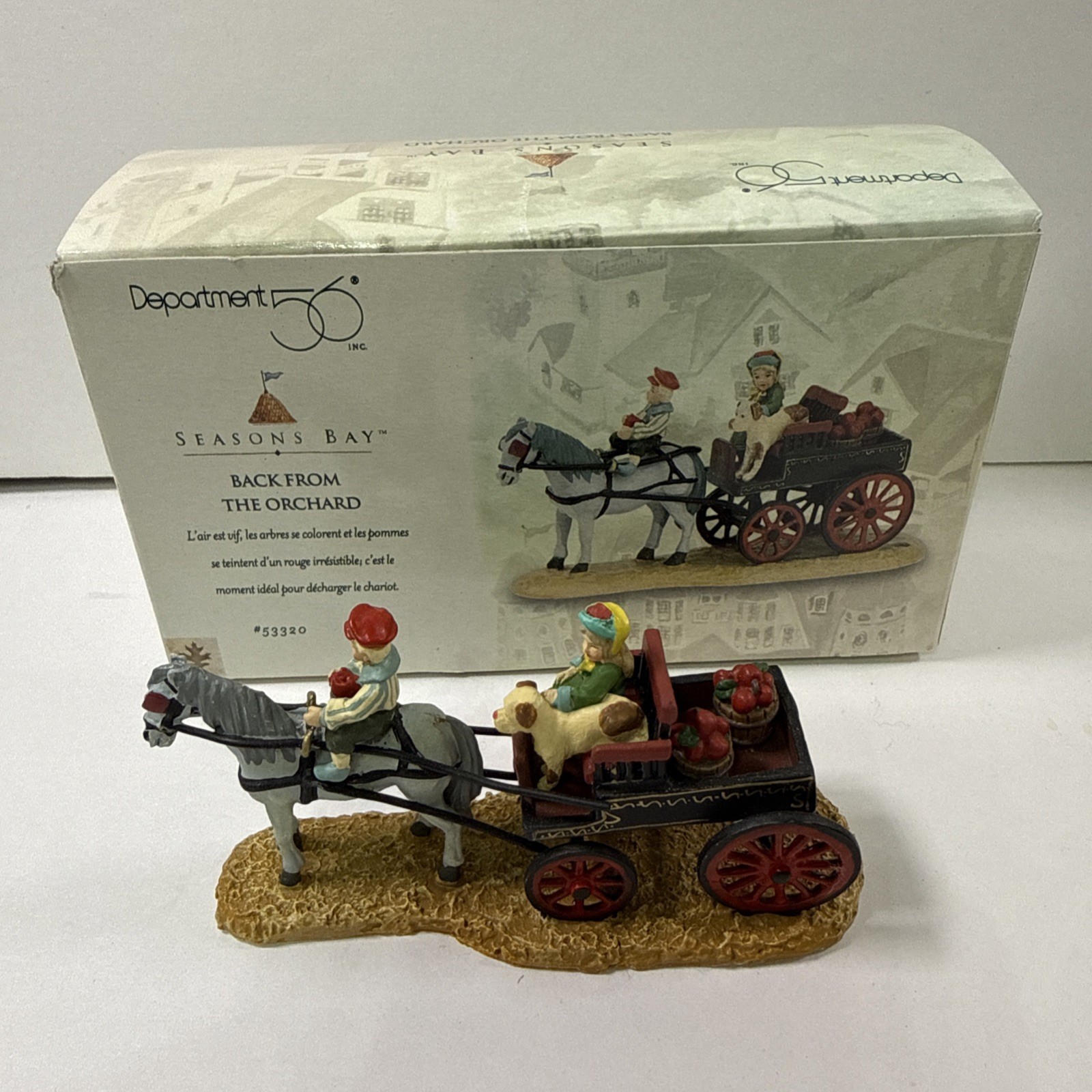 DEPT 56 SEASONS BAY BACK FROM THE ORCHARD 53320 SNOW VILLAGE