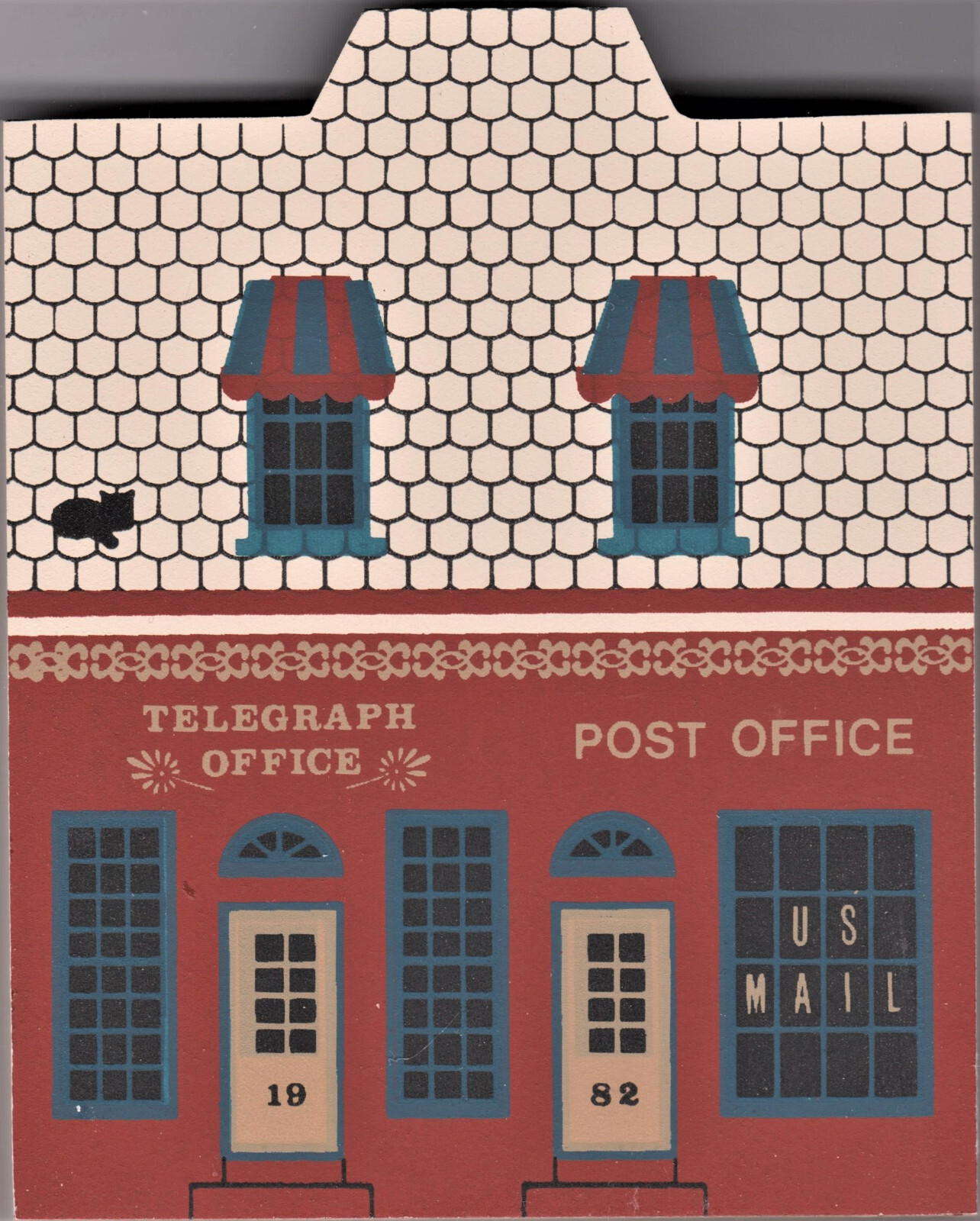 Cat’s Meow Village RT  “Telegraph/Post Office” Any Town USA, New/Value $18-$35