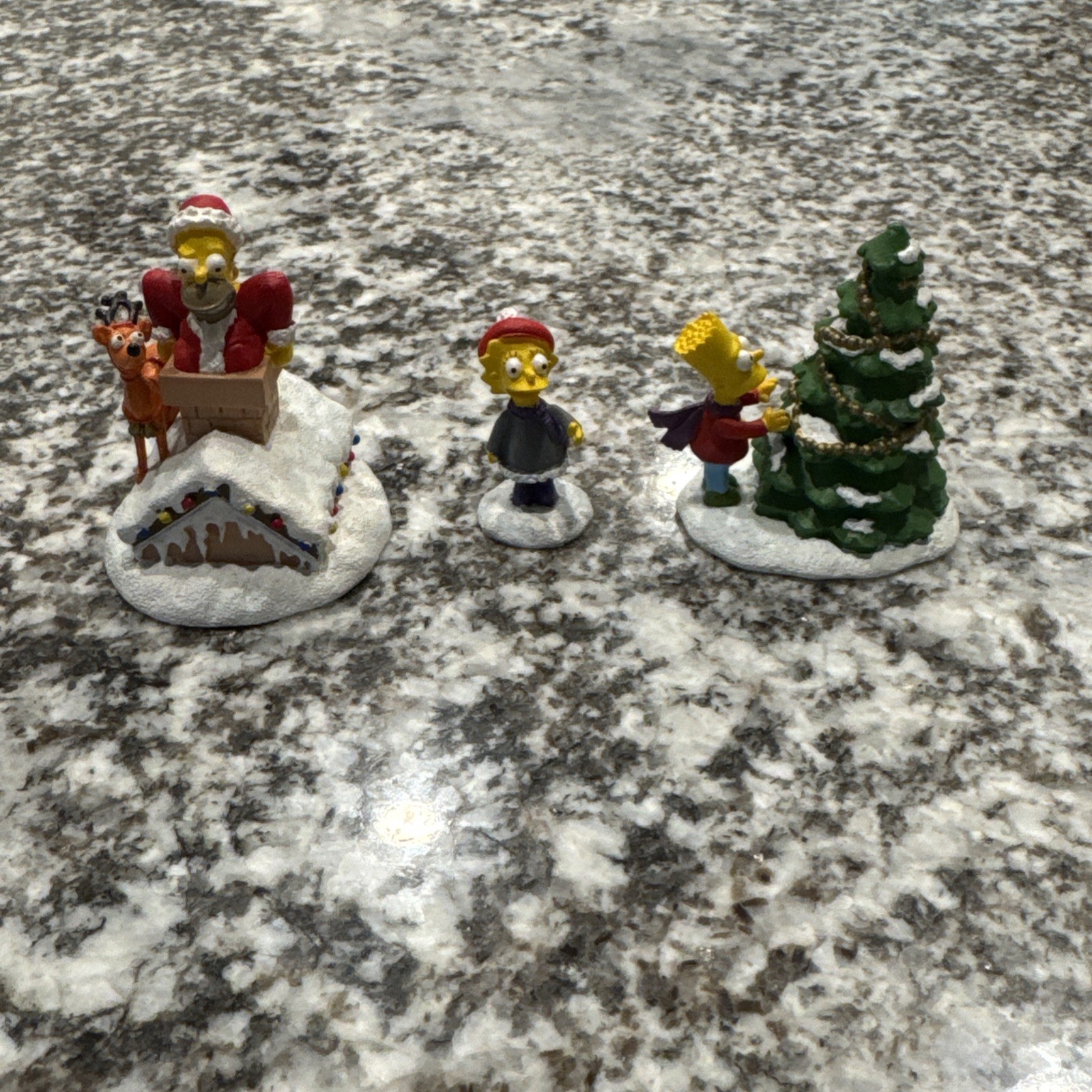 Hawthorne Simpsons Festive Friends Figures JOLLY GOOD TIME Lot Of 3 Figures Bart