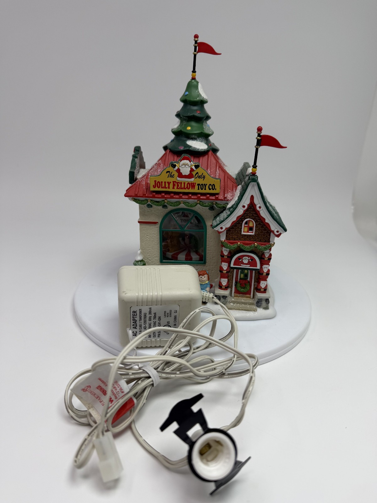 Department 56 North Pole Series The Jolly Fellow Toy Co. Christmas Animated