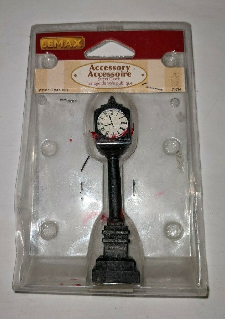 Lemax 2007 Christmas Village Collection Street Clock Accessory 74634 New Piece