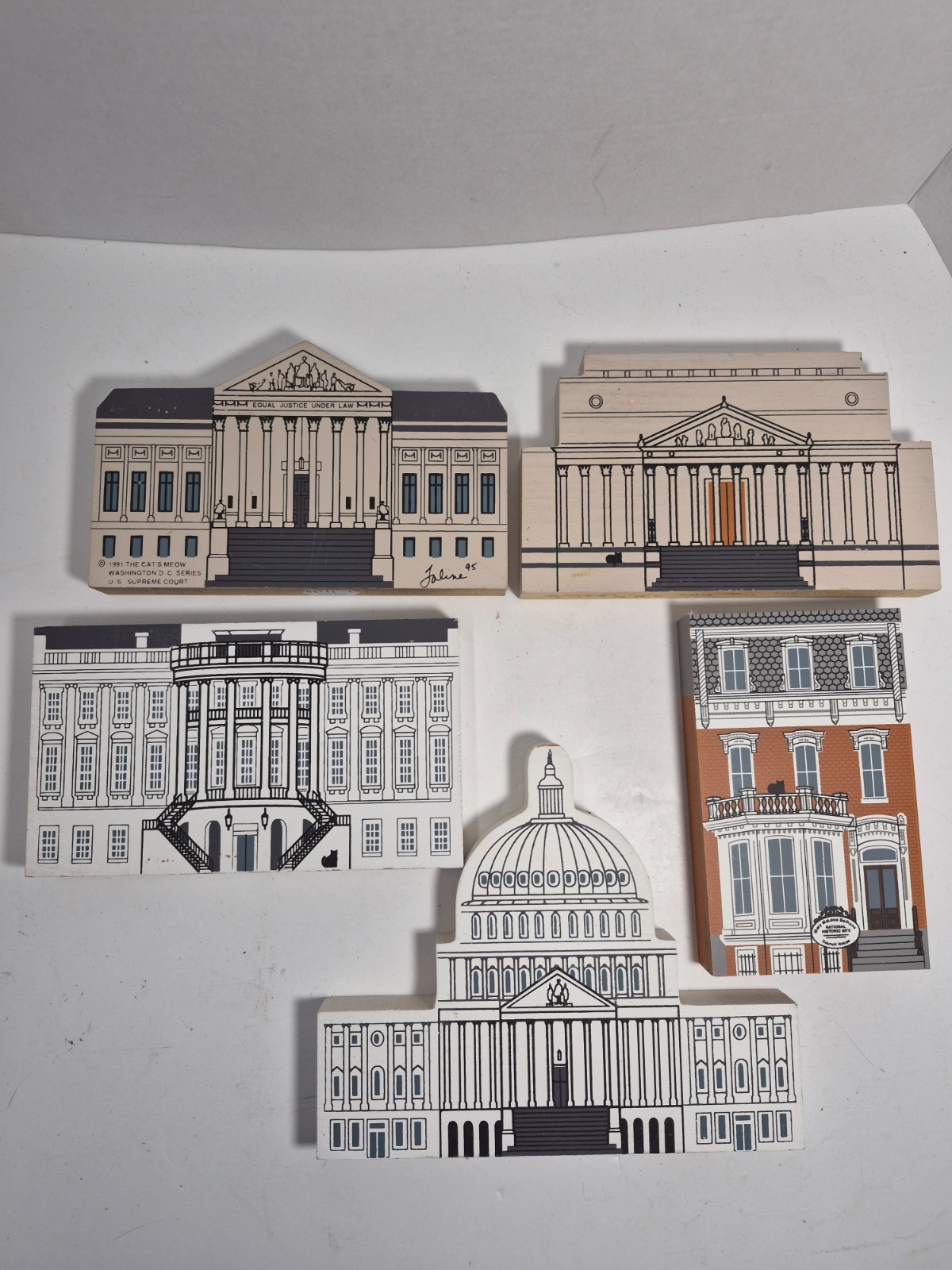 Cats Meow Washington DC Series Capitol, White House, Supreme Court plus 2 more