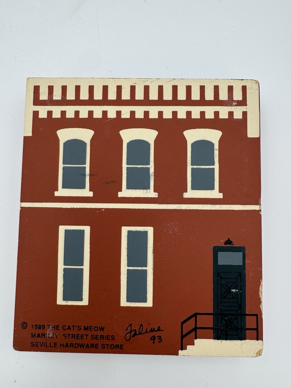 Cats Meow Village Lot 5 Wood Shelf Sitters Lighthouse Athenaeum Hyde Park LOT