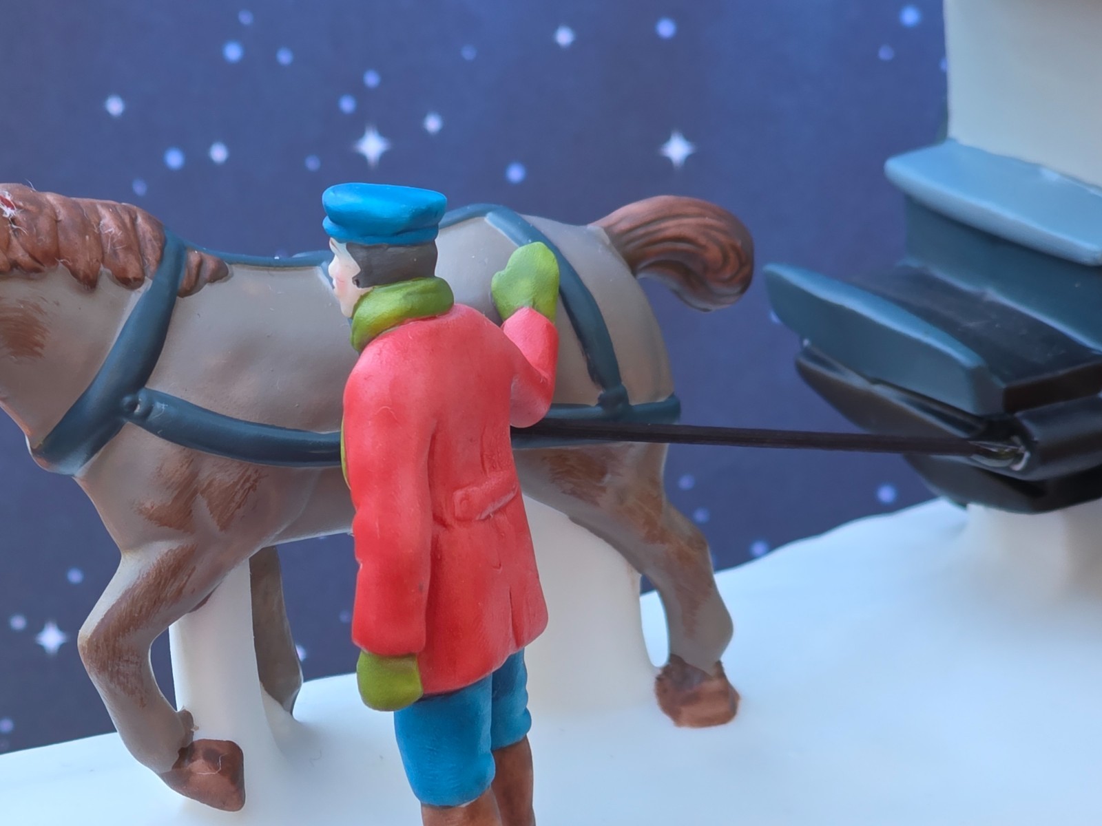 Dept 56 Christmas In The City HORSE 1989 RIVER STREET ICE HOUSE CART 5959-5