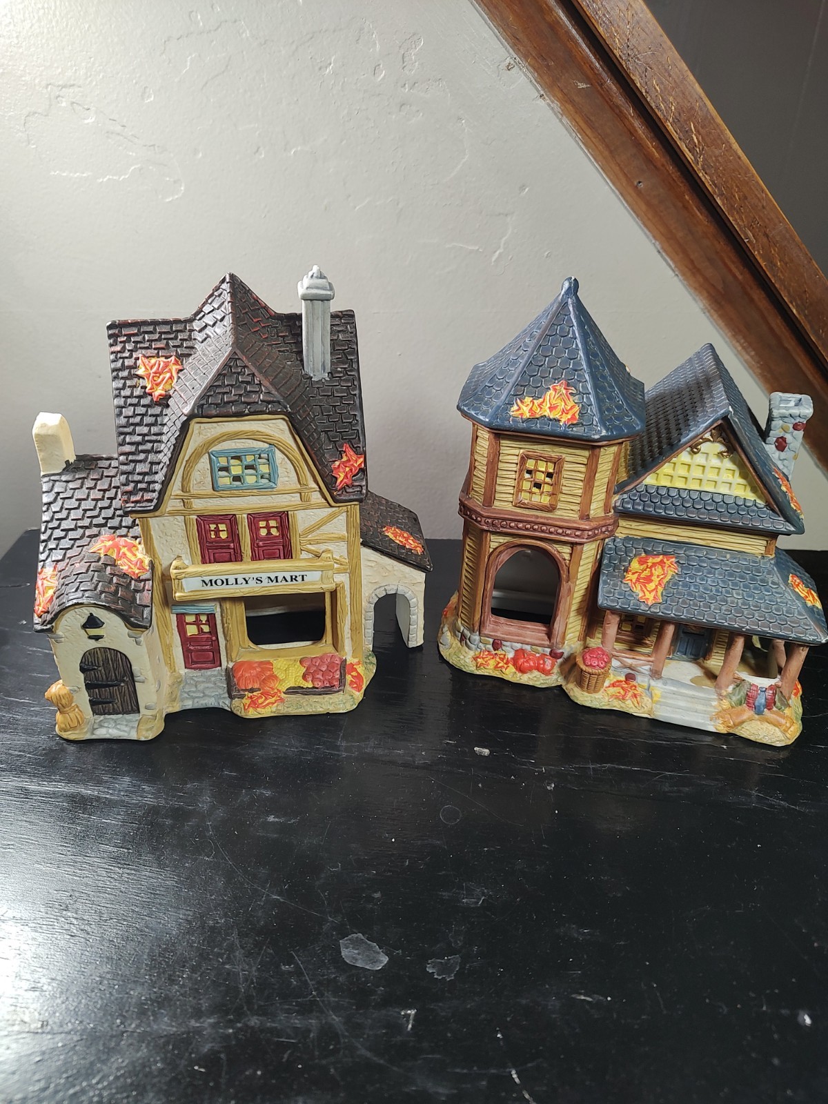 Autumn Accents Harvest Houses X2 Molly’s Market And The Farmhouse No Lights Inc.
