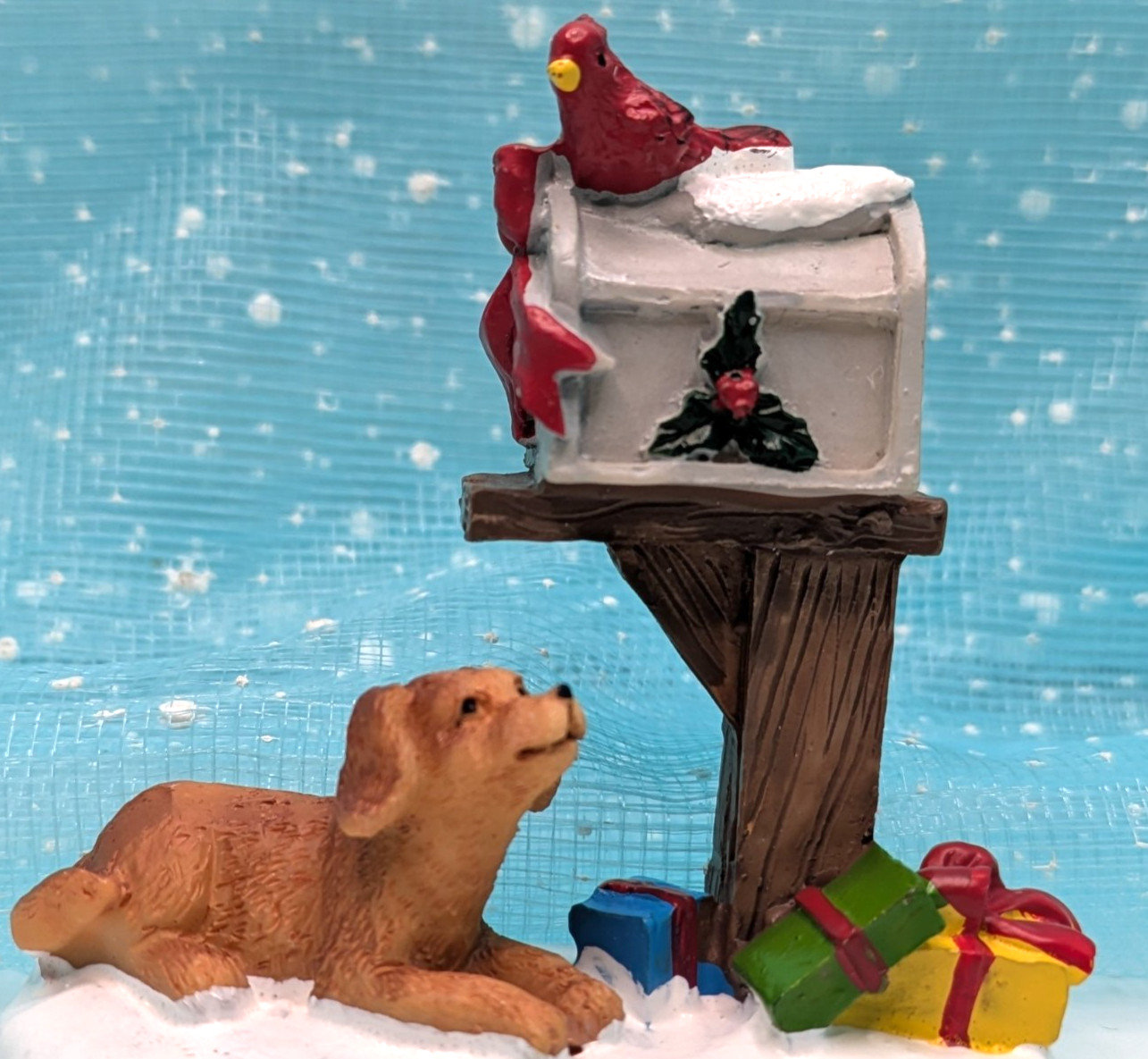 Dog Mailbox *BIT LARGER SCALE* Christmas Village NO BOX INV672
