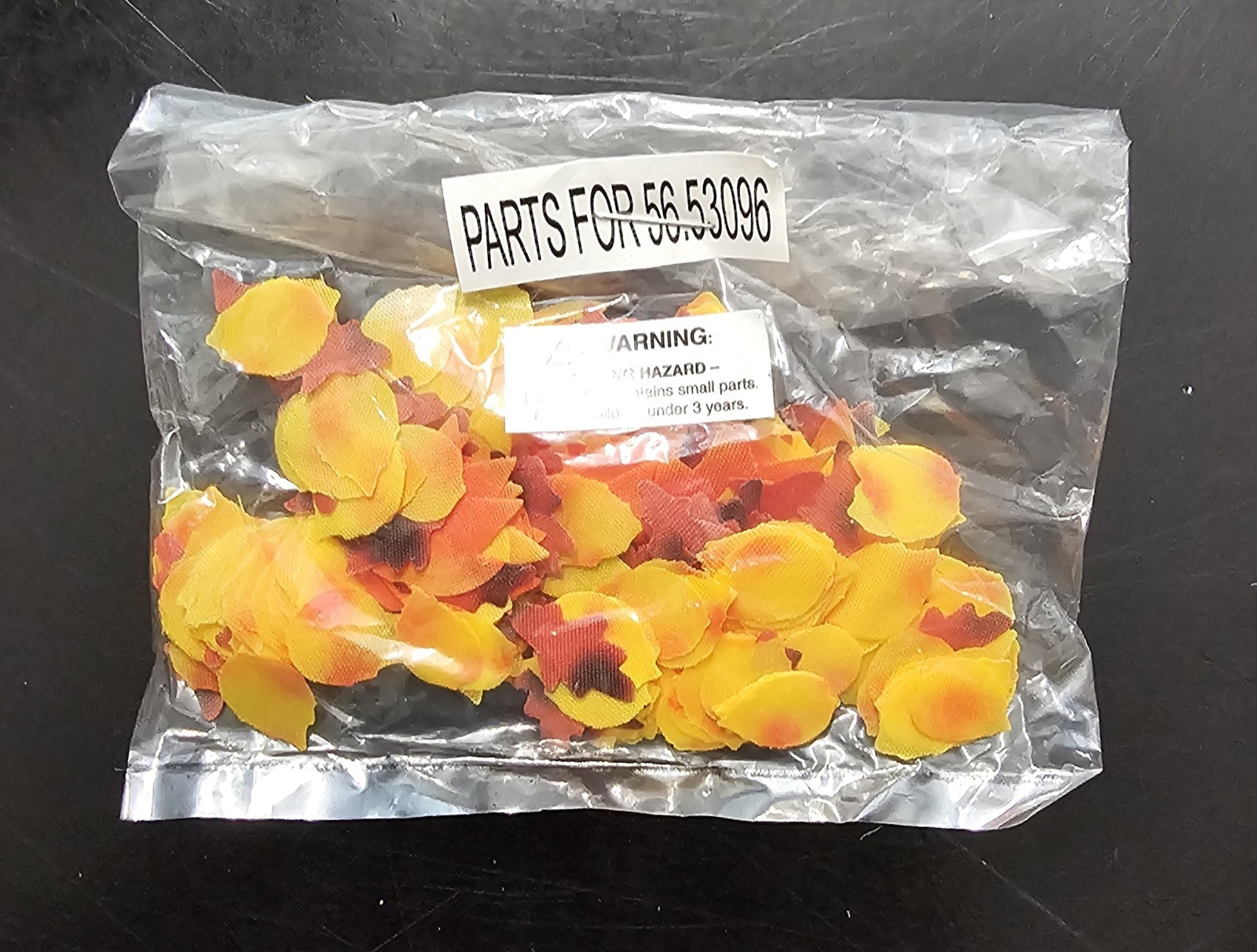 Dept 56 Village Accessories 53096 Fall Platform Set of 3 Bonus Fallen Leaves Bag