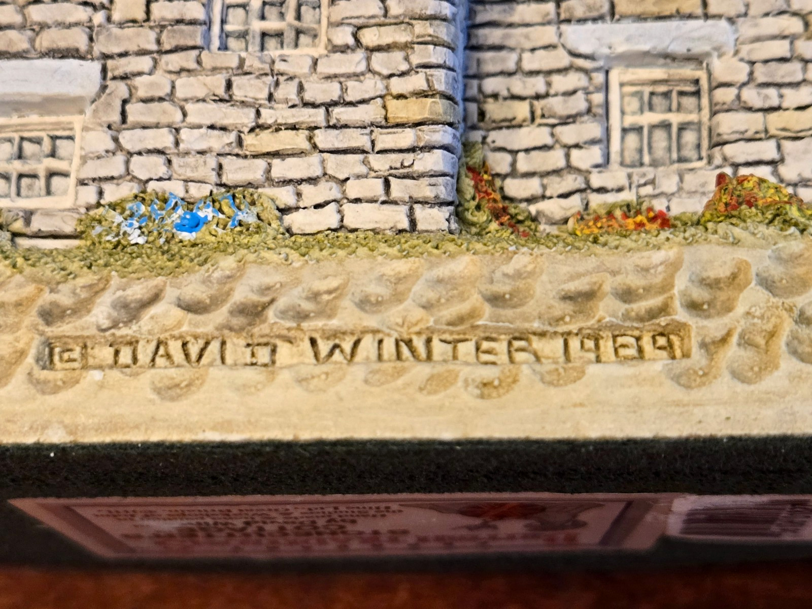 David Winter Handmade Hand Painted Stonecutter Cottage ’89 John Hine LTD No Box