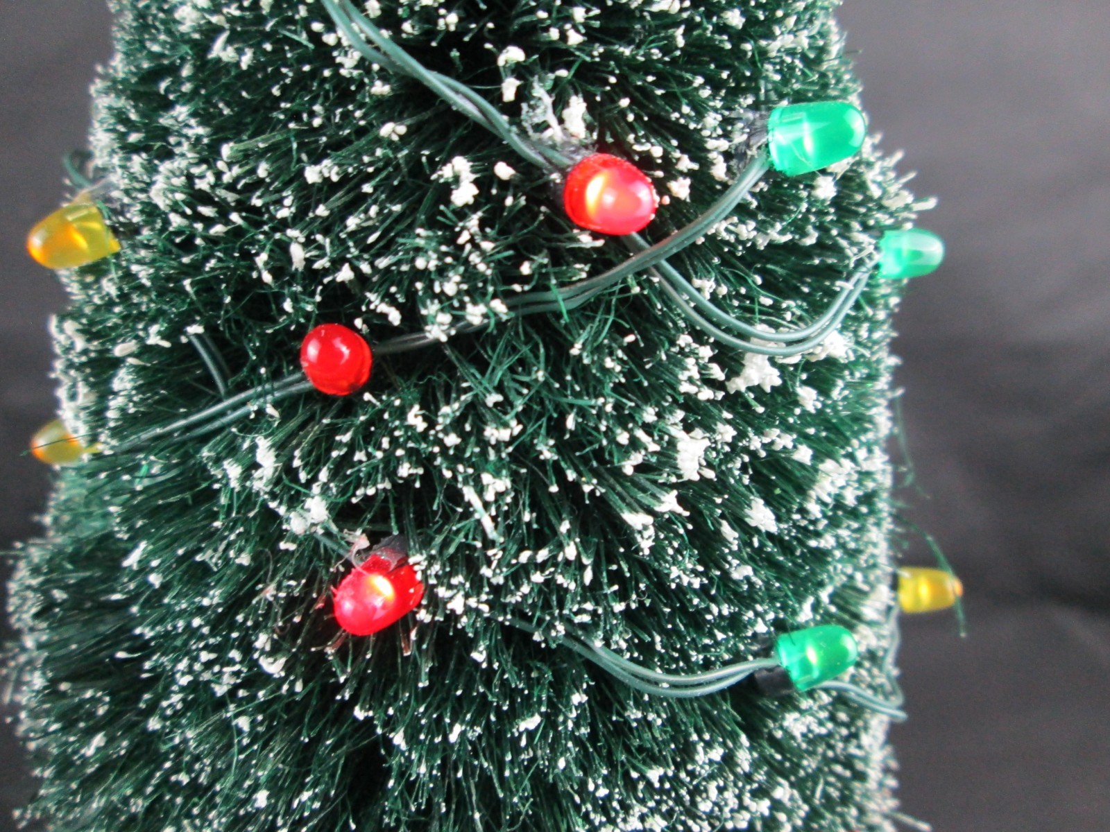 Department 56 Village Lighted Town Tree With 50 Mini LED Light Stand