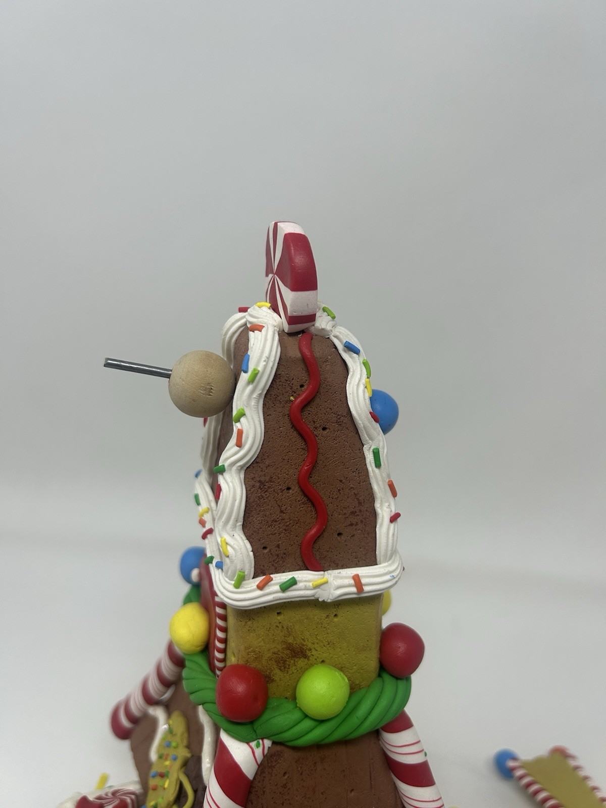 Christmas Gingerbread House Decoration-Windmill-Candy-Multicolor