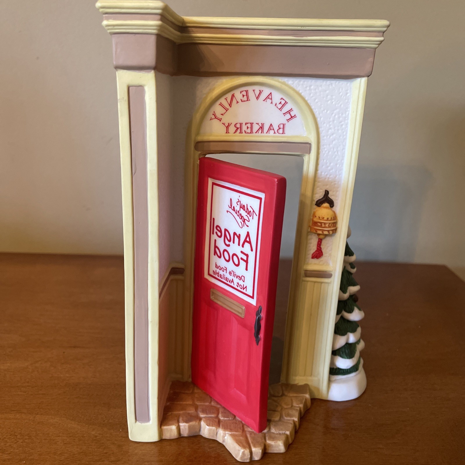 Dept 56 Merry Makers Heavenly Bakery Decorated Front Door 1990s 7” X 5” X 3”