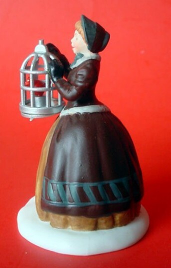 Department 56 Heritage Village Collection The Bird Seller Retired 58033 set of 3