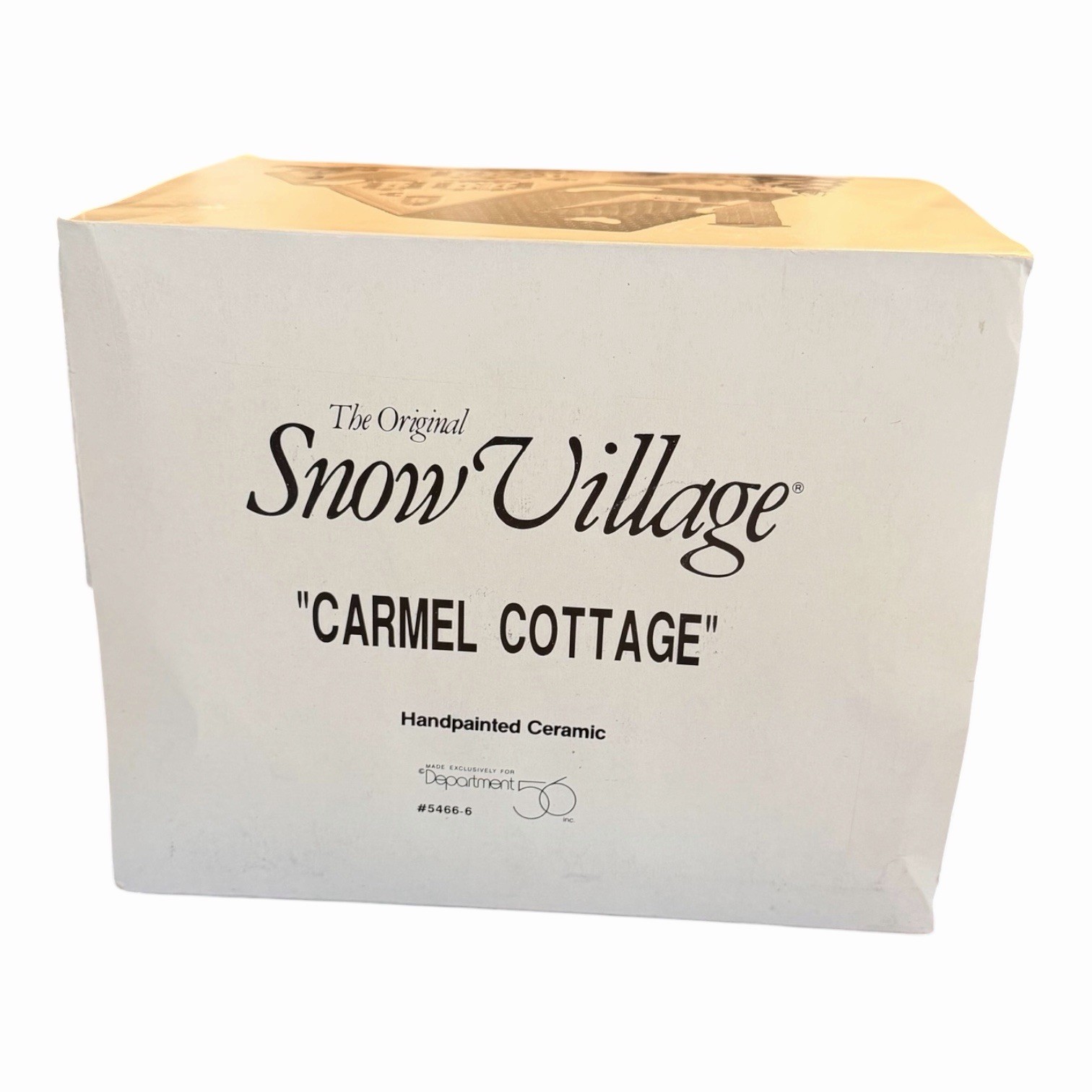 Vintage 1994 Dept 56 “CARMEL COTTAGE”Original Snow Village #54666 Handpainted