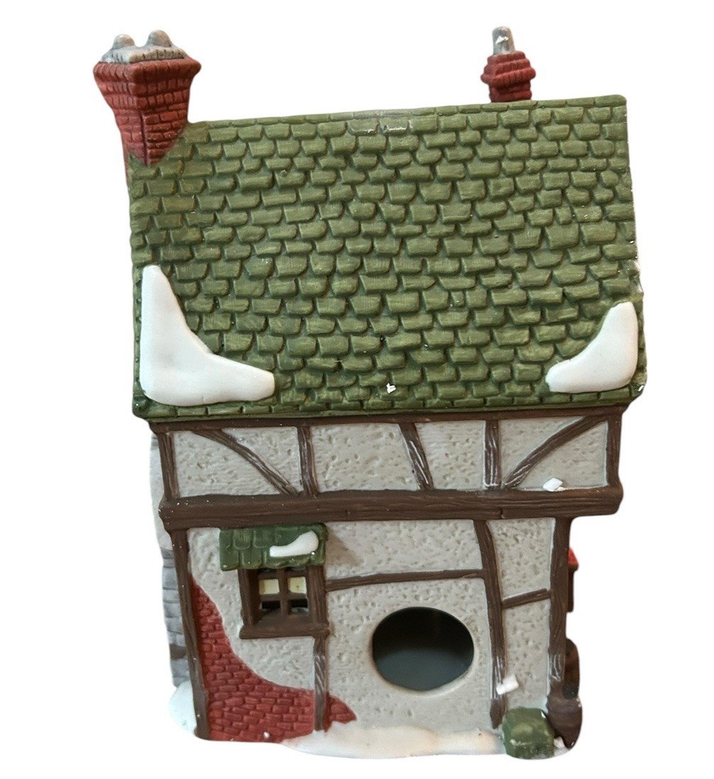 Vintage Department 56 Dickens’ Village Series T. Wells Fruit And Spice Shop 1988