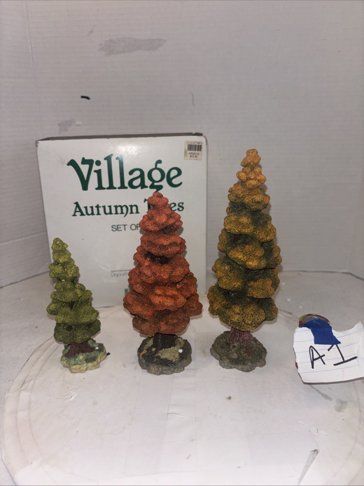 Dept. 56 Village Accessory Autumn Trees – Set of 3 – Fall Halloween #52616