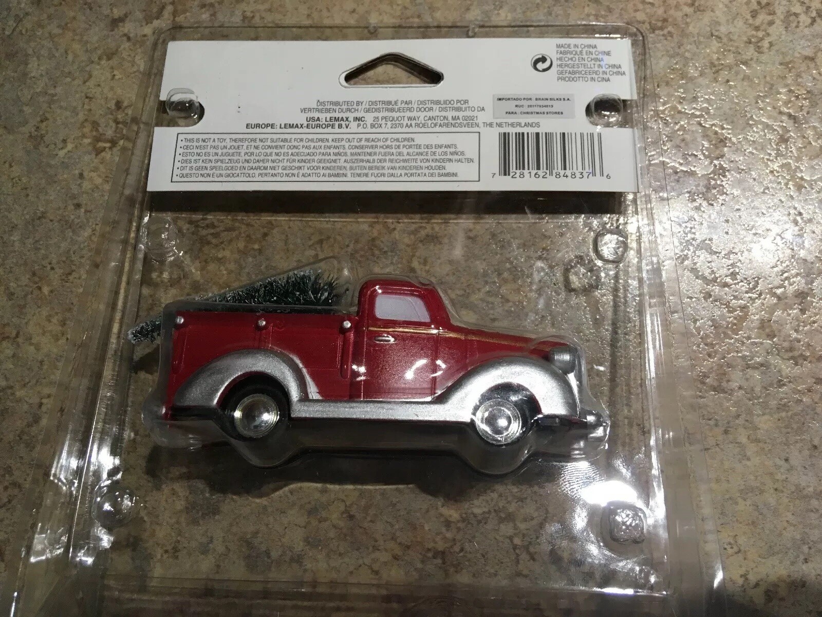 Lemax LITTLE RED TRUCK With TREE Holiday Village Accessory-Train Accent