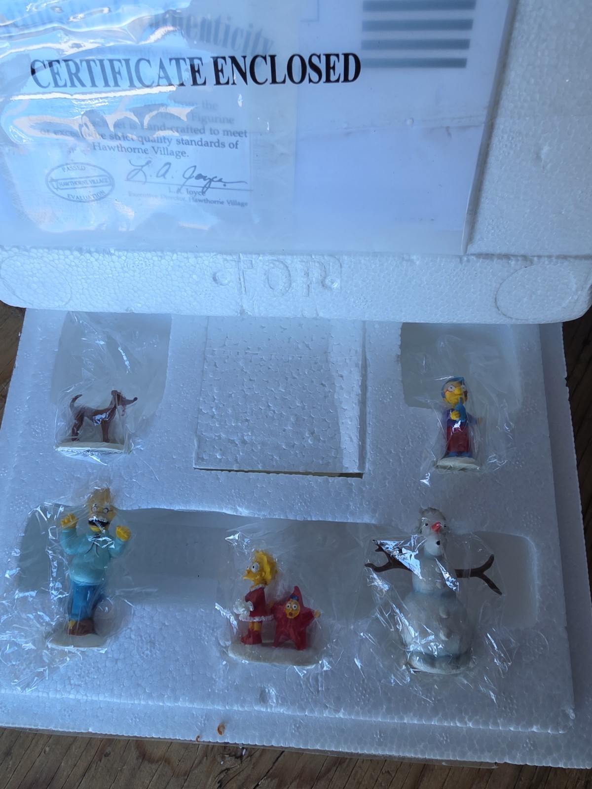 Hawthorne Simpsons Festive Friends Figures SNOW DAZE w/CoA
