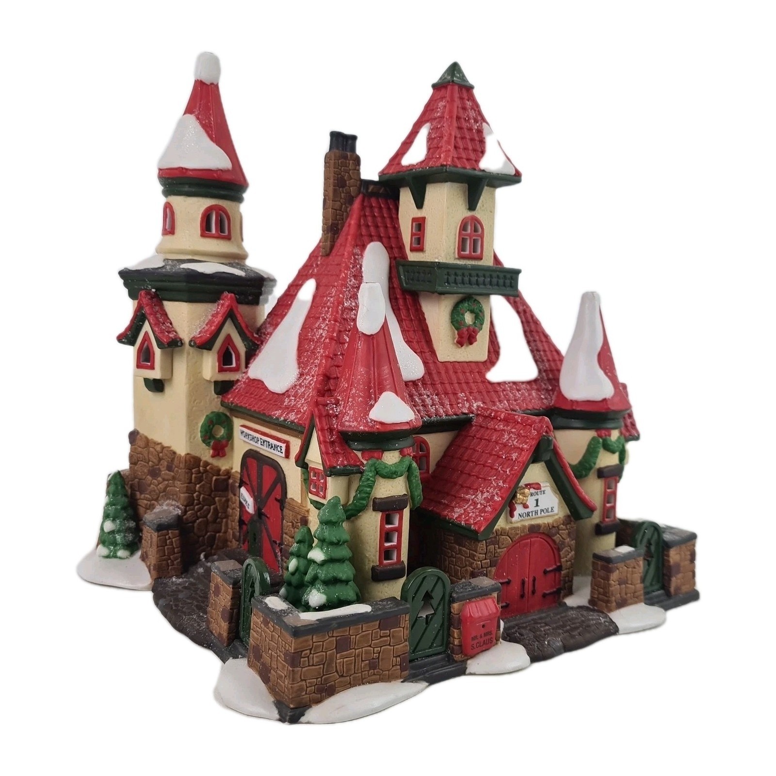 Department 56 “Route 1 North Pole Home Of Mr Claus” 56391 Porcelain Village