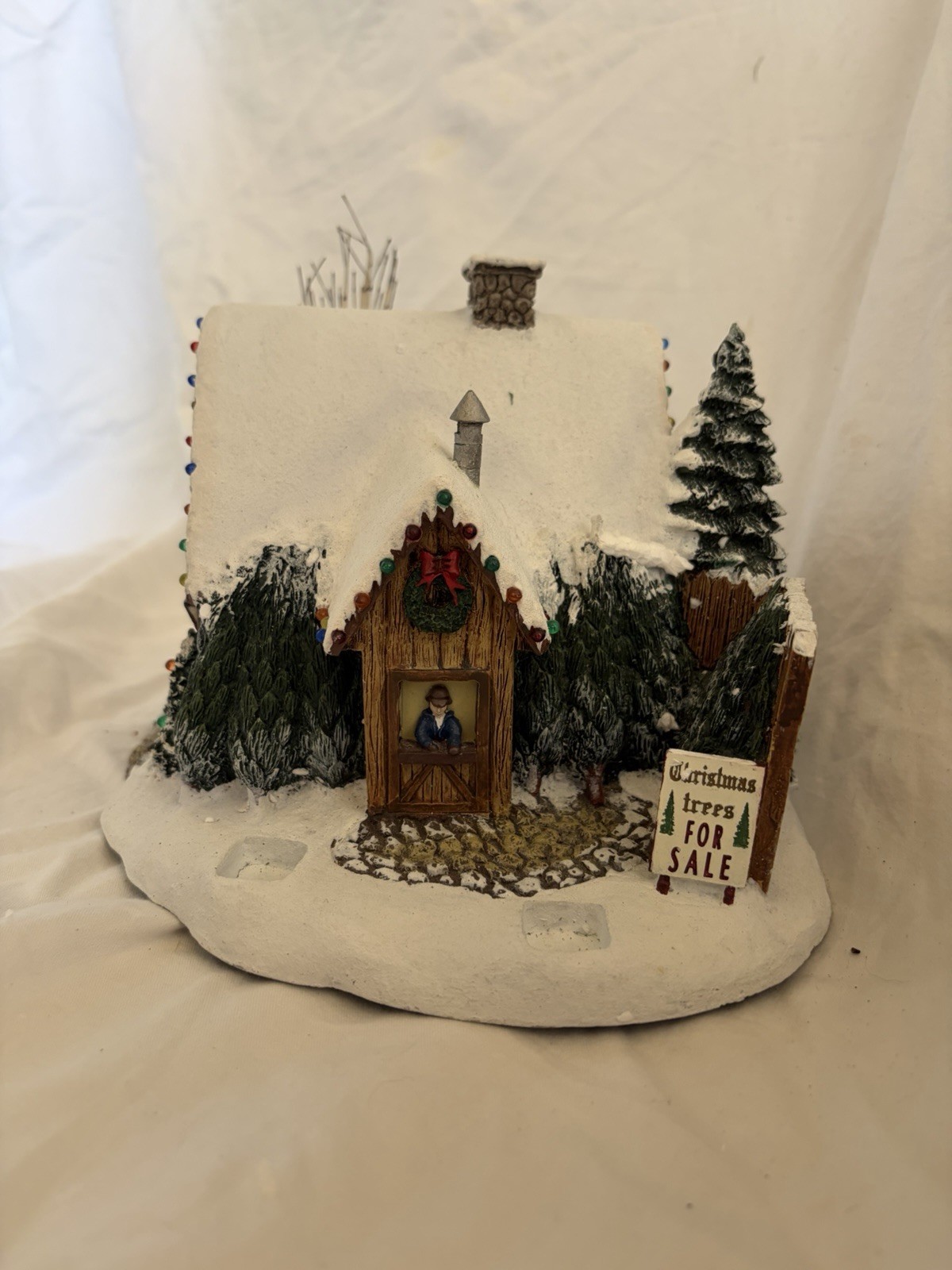 Thomas Kinkade Hawthorne Christmas Village set of excellent Hand Painted Homes